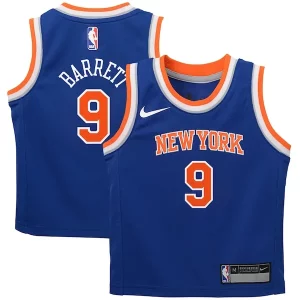 Atractivo Elegante RJ Barrett New York Knicks Nike Preschool Swingman Player Jersey Icon Edition Blue  para la gran final