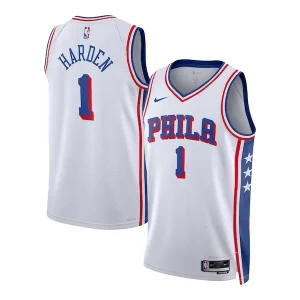 Chulo James Harden Philadelphia 76ers Nike Unisex Swingman Jersey Association Edition White  para la gran final