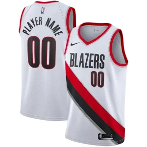 Elegante Práctico Portland Trail Blazers Nike 2020/21 Swingman Custom Jersey Association Edition White  para la gran final