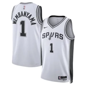Ideal Práctico Victor Wembanyama San Antonio Spurs Nike Unisex Swingman Jersey Association Edition White  para la gran final