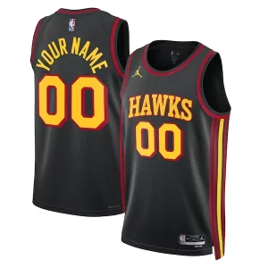 Perfecto Atlanta Hawks Jordan Brand Unisex 2022/23 Swingman Custom Jersey Statement Edition Black  para la gran final