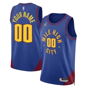 Cool Elegante Denver Nuggets Jordan Brand Unisex 2022/23 Swingman Custom Jersey Statement Edition Blue  para la gran final