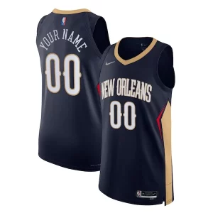 Cool New Orleans Pelicans Nike 2021/22 Diamond Authentic Custom Jersey Icon Edition Navy  para la gran final