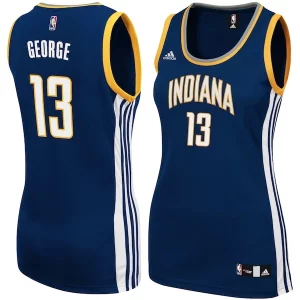 Versátil Resistente Paul George Indiana Pacers adidas Women's Replica Jersey Navy  para la gran final