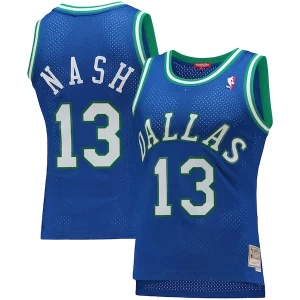 Fantástico Exquisito Elegante Steve Nash Dallas Mavericks Women's 1998/99 Hardwood Classics Swingman Jersey Blue  para la gran final