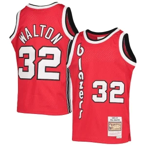 Delicioso Genial Atractivo Bill Walton Portland Trail Blazers Youth 1976/77 Hardwood Classics Swingman Jersey Black  para la gran final
