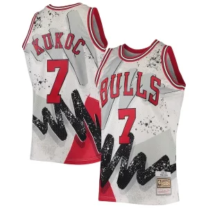 Ideal Toni Kukoc Chicago Bulls Hardwood Classics 1995/96 Hyper Hoops Swingman Jersey White  para la gran final