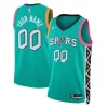 Clásico Sofisticado Versátil San Antonio Spurs Nike Unisex 2022/23 2022/23 Swingman Custom Jersey City Edition Turquoise  para la gran final