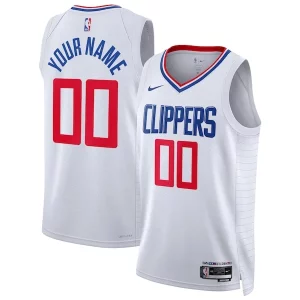 Clásico LA Clippers Nike Unisex Swingman Custom Jersey White Association Edition  para la gran final