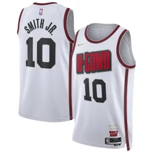 Lujoso Jabari Smith Jr. Houston Rockets Nike Unisex 2024/25 Swingman Player Jersey City Edition White  para la gran final
