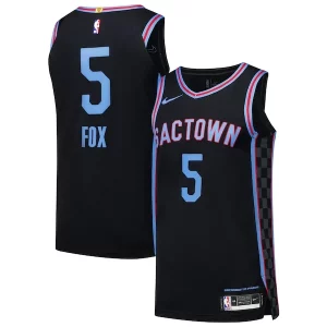 Clásico Resistente Duradero De'Aaron Fox Sacramento Kings Nike Authentic Player Jersey City Edition Black  para la gran final
