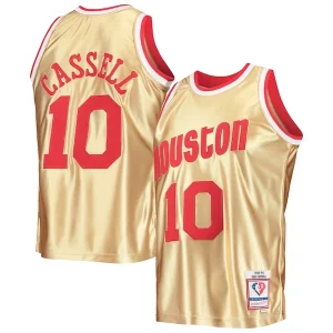 Clásico Sam Cassell Houston Rockets 75th Anniversary 1993/94 Hardwood Classics Swingman Jersey Gold  para la gran final