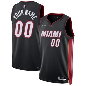 Moderno Miami Heat Nike 2021/22 Diamond Swingman Custom Jersey Icon Edition Black  para la gran final