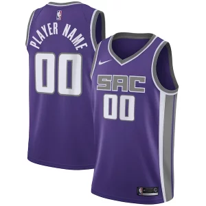 Versátil Estupendo Sacramento Kings Nike Swingman Custom Jersey Purple Icon Edition  para la gran final