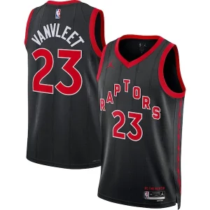 Clásico Fred VanVleet Toronto Raptors Jordan Brand Unisex Swingman Jersey Statement Edition Black  para la gran final