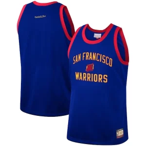 Delicioso Golden State Warriors Hardwood Classics Team Heritage Fashion Jersey Royal  para la gran final