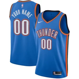 Estupendo Oklahoma City Thunder Nike Custom Swingman Jersey Icon Edition Blue  para la gran final