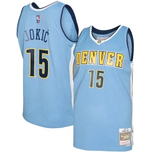 Fantástico Hermoso Nikola Jokic Denver Nuggets 2016/17 Swingman Jersey Light Blue  para la gran final