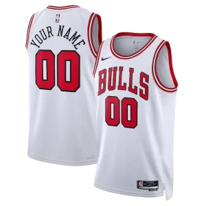 Bonito Comodo Chicago Bulls Nike Unisex Swingman Custom Jersey White Association Edition  para la gran final