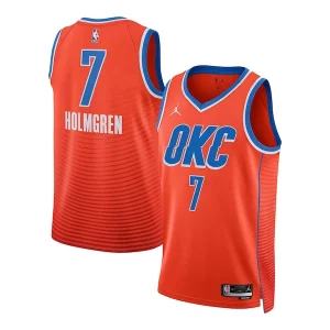 Delicioso Fantástico Chet Holmgren Oklahoma City Thunder Jordan Brand Unisex Swingman Jersey Statement Edition Orange  para la gran final