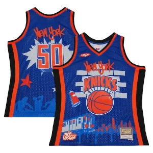 Único New York Knicks x Tats Cru Hardwood Classics Fashion Jersey Blue  para la gran final