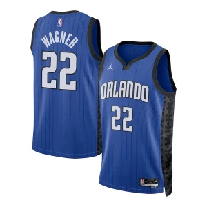 Robusto Franz Wagner Orlando Magic Jordan Brand Unisex Swingman Jersey Statement Edition Blue  para la gran final