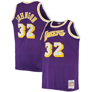 Estupendo Magic Johnson Los Angeles Lakers Big & Tall 1984/85 Hardwood Classics Swingman Jersey Purple  para la gran final