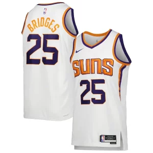 Fácil de llevar Mikal Bridges Phoenix Suns Nike Unisex Swingman Jersey Association Edition White/Purple  para la gran final