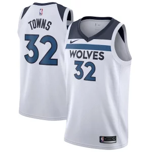 Bonito Karl Anthony Towns Minnesota Timberwolves Nike Swingman Jersey White Association Edition  para la gran final