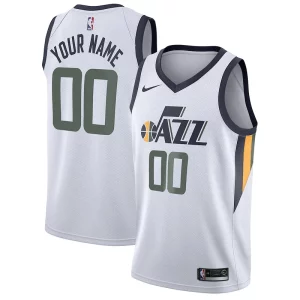 Duradero Elegante Utah Jazz Nike Swingman Custom Jersey Association Edition White  para la gran final